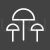 Mushrooms Line Inverted Icon - IconBunny