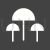Mushrooms Glyph Inverted Icon - IconBunny