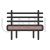 Garden Bench Line Filled Icon - IconBunny
