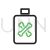 Pesticide Bottle Line Green Black Icon - IconBunny