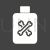 Pesticide Bottle Glyph Inverted Icon - IconBunny