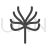 Tree with no leaves Glyph Icon - IconBunny