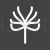Tree with no leaves Glyph Inverted Icon - IconBunny