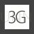 3G Glyph Inverted Icon - IconBunny