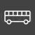 Toy Bus Line Inverted Icon - IconBunny