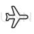 Aeroplane Mode Line Icon - IconBunny
