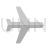 Aeroplane Mode Greyscale Icon - IconBunny