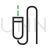 Sound Cable Line Green Black Icon - IconBunny