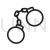 Handcuffs Line Icon - IconBunny