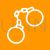 Handcuffs Line Multicolor B/G Icon - IconBunny