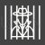 Criminal behind bars Line Inverted Icon - IconBunny