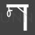 Gallows Glyph Inverted Icon - IconBunny