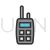 Cellular Phone Line Filled Icon - IconBunny
