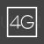 4G Line Inverted Icon - IconBunny