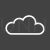 Cloud Line Inverted Icon - IconBunny