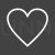 Heart Line Inverted Icon - IconBunny
