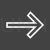 Arrow Line Inverted Icon - IconBunny