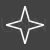 Star II Line Inverted Icon - IconBunny