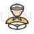 Cab driver Line Filled Icon - IconBunny