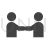 Handshake Glyph Icon - IconBunny