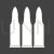 Bullets Glyph Inverted Icon - IconBunny