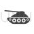 Tank I Glyph Icon - IconBunny