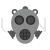 Oxygen Mask Greyscale Icon - IconBunny