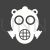 Oxygen Mask Glyph Inverted Icon - IconBunny