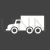 Truck Glyph Inverted Icon - IconBunny