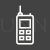 Cellular Phone Line Inverted Icon - IconBunny