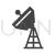 Satellite Tower Glyph Icon - IconBunny