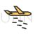 Plane dropping missiles Line Filled Icon - IconBunny