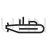 Submarine Line Icon - IconBunny
