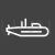 Submarine Line Inverted Icon - IconBunny