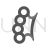 Knuckle Greyscale Icon - IconBunny