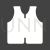 Life Jacket Glyph Inverted Icon - IconBunny