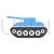 Tank II Blue Black Icon - IconBunny