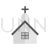 Church Greyscale Icon - IconBunny