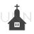 Church Glyph Icon - IconBunny