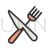 Fork and Knife Line Filled Icon - IconBunny