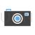 Camera Blue Black Icon - IconBunny