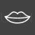 Lips Line Inverted Icon - IconBunny