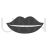 Lips Glyph Icon - IconBunny