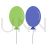 Balloons Flat Multicolor Icon - IconBunny