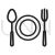 Dinner Line Icon - IconBunny