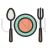 Dinner Line Filled Icon - IconBunny