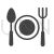 Dinner Glyph Icon - IconBunny