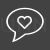 Chat bubble Line Inverted Icon - IconBunny