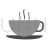 Coffee Cup Greyscale Icon - IconBunny