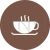 Coffee Cup Flat Round Icon - IconBunny